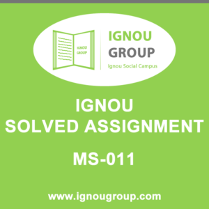 MS-11 Solved Assignment For jul-2018