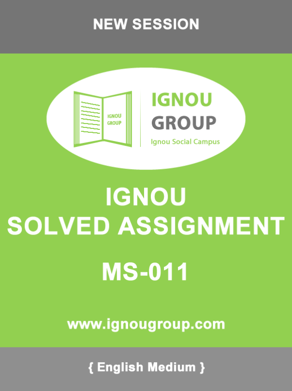 MS-11 Solved Assignment For jul-2018