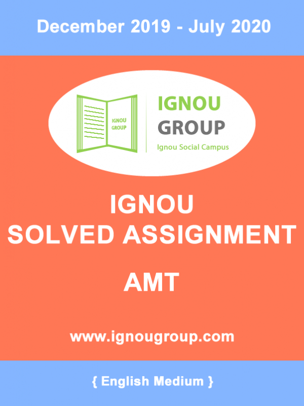 AMT SOLVED ASSIGNMENT 2018-19