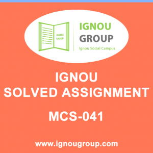 MCS-041 Solved Assignment For Dec 2019 – July 2020